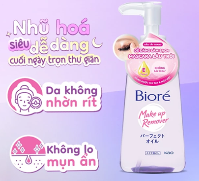  Dầu Tẩy Trang Biore Make Up Remover Perfect Oil 150ml 