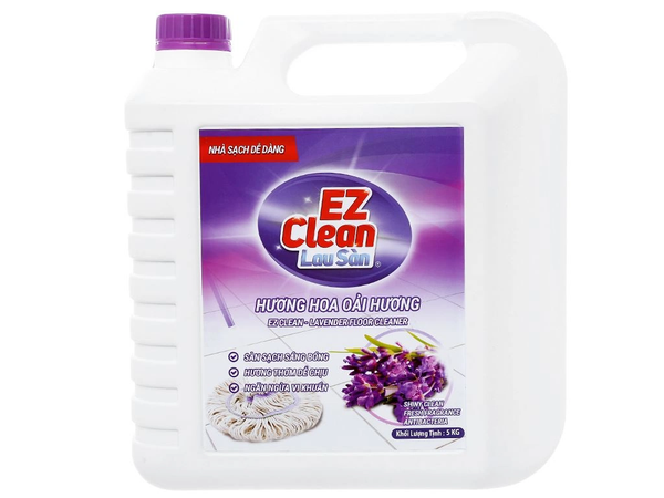  Nước lau sàn nhà Ez Clean hương lavender can 5kg 