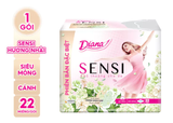  Băng vệ sinh Diana Sensi Hương Nhài Ả Rập Siêu Mỏng Cánh 22 miếng/gói 