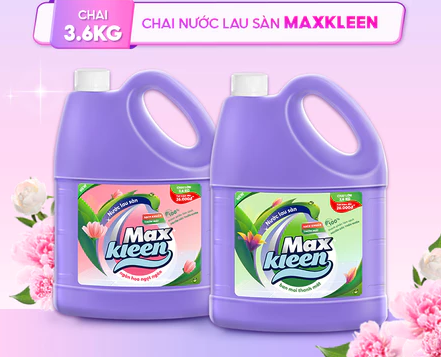  Chai Nước Lau Sàn MaxKleen 3.6kg 