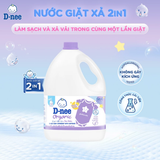  Nước giặt xả quần áo em bé 2 trong 1 D-nee Tím 2600 ML 