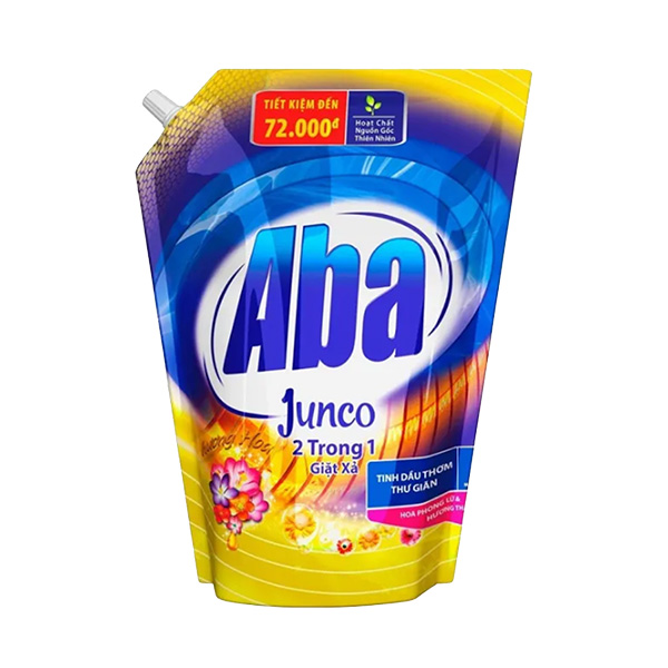  Nước giặt ABA JUNCO 2in1 Hương thơm Lưu Luyến 2-3.6kg 
