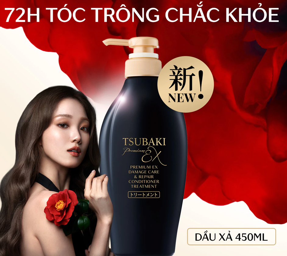  Dầu xả Phục hồi chuyên sâu Tsubaki Premium Ex Damage Care & Repair Conditioner Treatment 450ml 