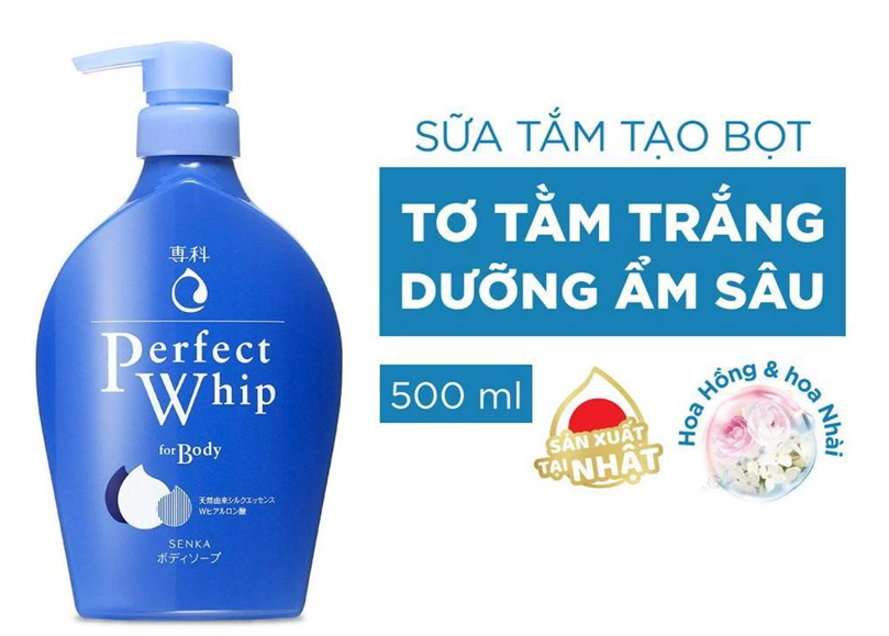  Sữa tắm dưỡng ẩm Senka Perfect Whip for Body 500 ml 
