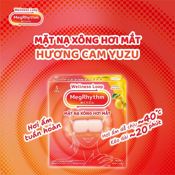  Mặt Nạ Xông Hơi Mắt Megrhythm 5 Miếng/ Hộp 