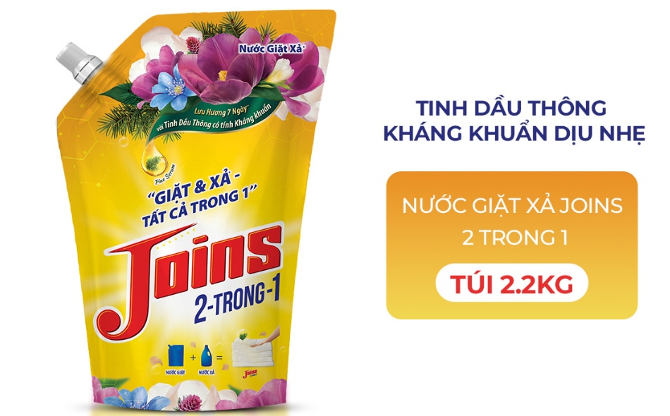  Nước giặt xả Joins 2in1 túi 2.2 kg 
