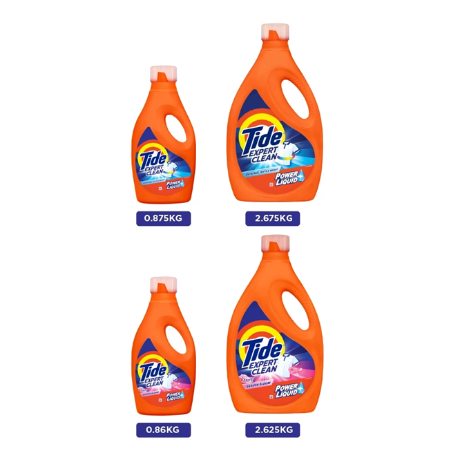  Chai Nước Giặt TIDE Mỹ Giặt Sạch Trắng Sáng/ Cánh Đồng Hoa Size 0.86KG-2.67KG 