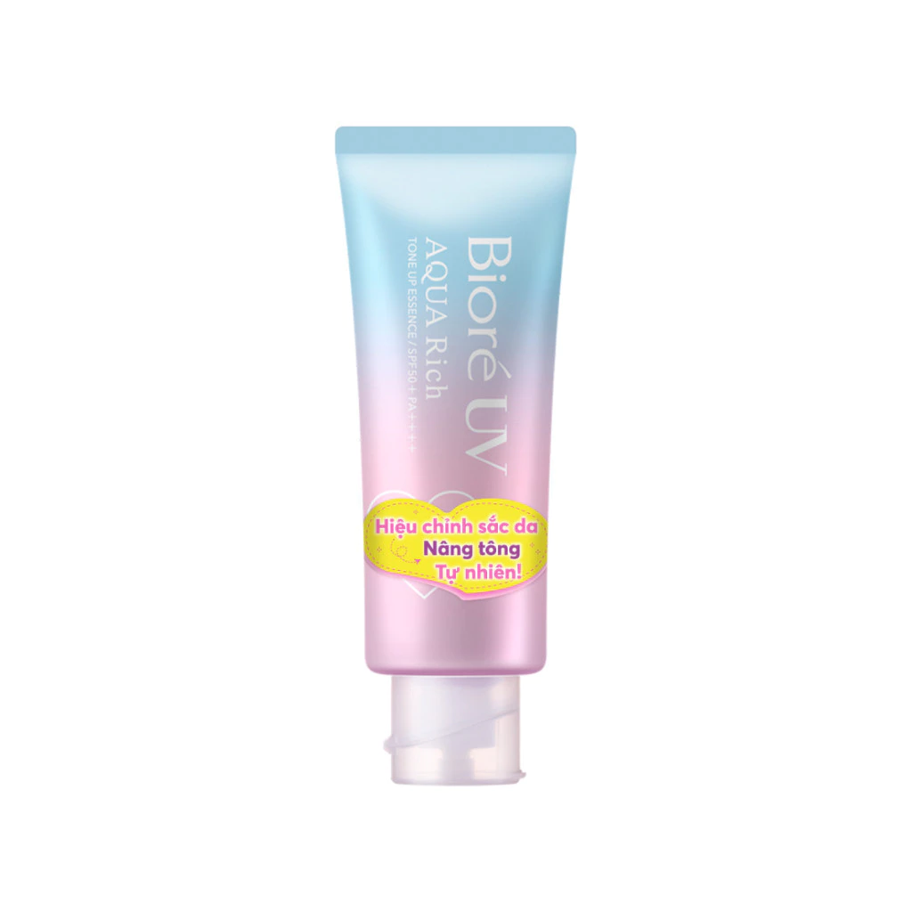  Tinh chất chống nắng nâng tone hiệu chỉnh sắc da Biore UV Aqua Rich 70G SPF50+ PA++++ 