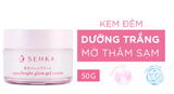  Kem đêm dưỡng trắng hồng - mờ thâm sạm Senka Aqua Bright Glow Gel Cream 50g 