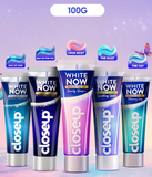  Kem đánh răng Closeup White Now - Trắng Bật Tông 3X TỨC THÌ với Công nghệ Ánh Sáng Xanh 100g 