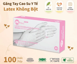  Găng tay y tế Imed Latex Không Bột 4.8g 100 chiếc/hộp 