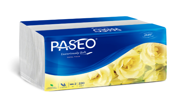  Khăn giấy lau mặt Paseo 220 tờ 2 lớp 