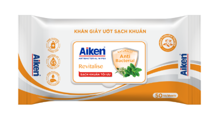 Khăn giấy ướt sạch khuẩn hương Revitalise 50 tờ 