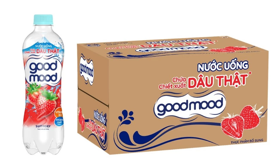  Nước Uống Vị Dâu Goodmood 450ml/chai 