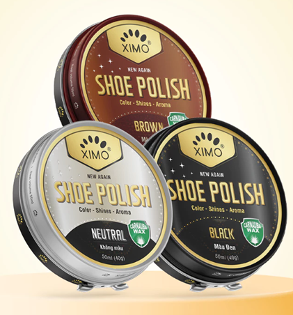  Xi Đánh Giày Sáp Shoe Polish XIMO Đen, Không Màu, Nâu Đủ Màu Phục Hồi Màu Cho Giày Chính Hãng 
