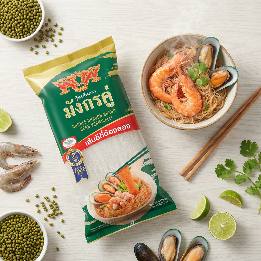  Miến Thái đậu xanh SONG LONG 200 g (Sợi nhỏ dai giòn - Đạt giải thưởng 