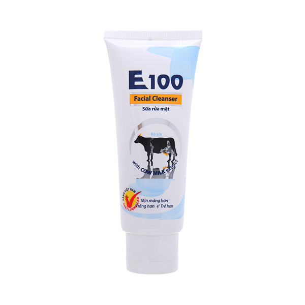  Sữa Rửa Mặt E100 – Tinh Chất Sữa Bò Tươi 50-80ml 
