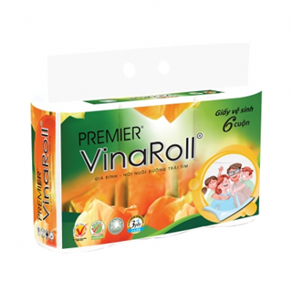  Giấy vệ sinh PREMIER VinaRoll Không Lõi 6 Cuộn 