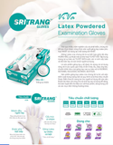  Găng tay cao su y tế Latex Có Bột Sri Trang VIVA 4.8g 100 chiếc/hộp 
