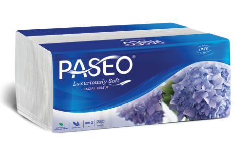  Khăn giấy lau mặt Paseo 280 tờ 2 lớp 