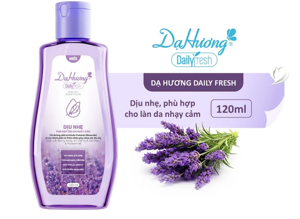  Dung dịch vệ sinh phụ nữ Dạ Hương Daily Fresh Dịu nhẹ hộp 120ml 