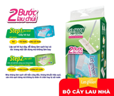  Bộ Cây Lau Nhà Đa Năng LET-GREEN (Cây Lau, Khăn Ướt Lau Sàn, Vải Hít Bụi) Đuổi Kiến, Phòng Mạt 