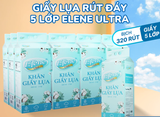  Giấy Lụa 5 Lớp Rút Đáy Elene Ultra 1600 Tờ Cao Cấp, Mềm Mịn, An Toàn 