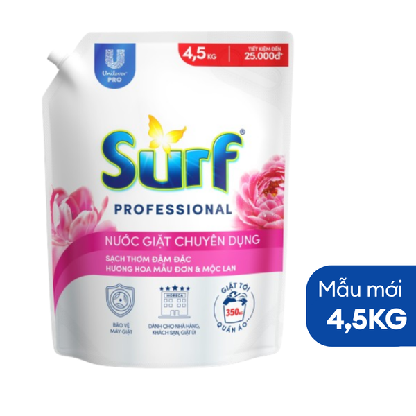  Nước Giặt SURF Chuyên Dụng Hương Mộc Lan 4.5kg 