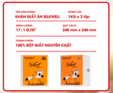  Giấy ăn 1kg Silkwell Sếu HÀNG CAO CẤP khổ 240mm Chính hãng siêu dai thấm hút tốt 