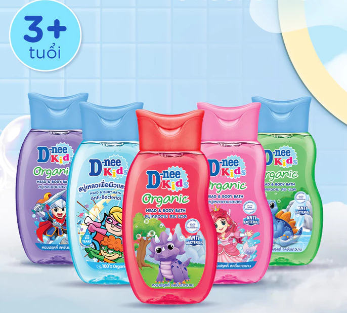 Sữa tắm gội D-nee cho trẻ em trên 3 tuổi giúp da mịn, tóc mượt 200ml - 5 Hương thơm 