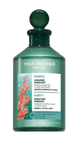  Giấm xả tóc làm sạch sâu và thanh lọc da đầu Yves Rocher Purity Purifying Vinegar 150ml 