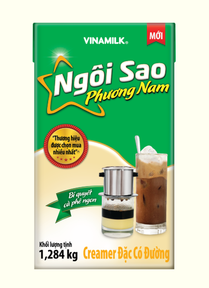  Creamer đặc Ngôi Sao Phương Nam Nhãn xanh lá 1284g 