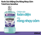  Nước súc miệng cho răng nhạy cảm Listerine Total Care Sensitive Soothing Taste 250-750ml 