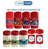  Sáp Khử Mùi & Ngăn tiết Mồ hôi OLD SPICE 73g/85g, dưỡng da săn mịn, nhiều mùi hương (Sáp trắng) - Mỹ 