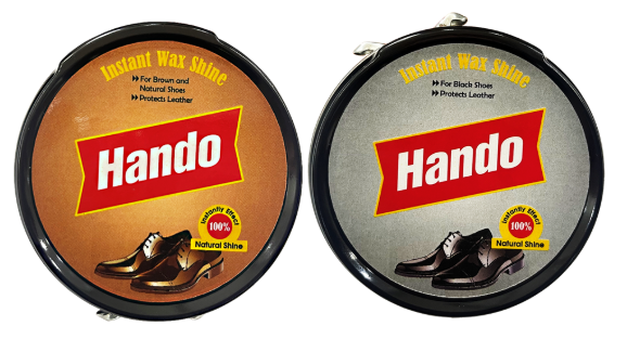  Xi khô đánh giày da, đồ da Hando 50g (Đen / Nâu) 