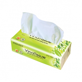  Khăn giấy lụa PREMIER VinaTissue 180 tờ 