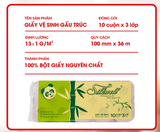  Giấy vệ sinh gấu trúc Silkwell 10 cuộn 3 lớp ,100% bột tre nhập khẩu 