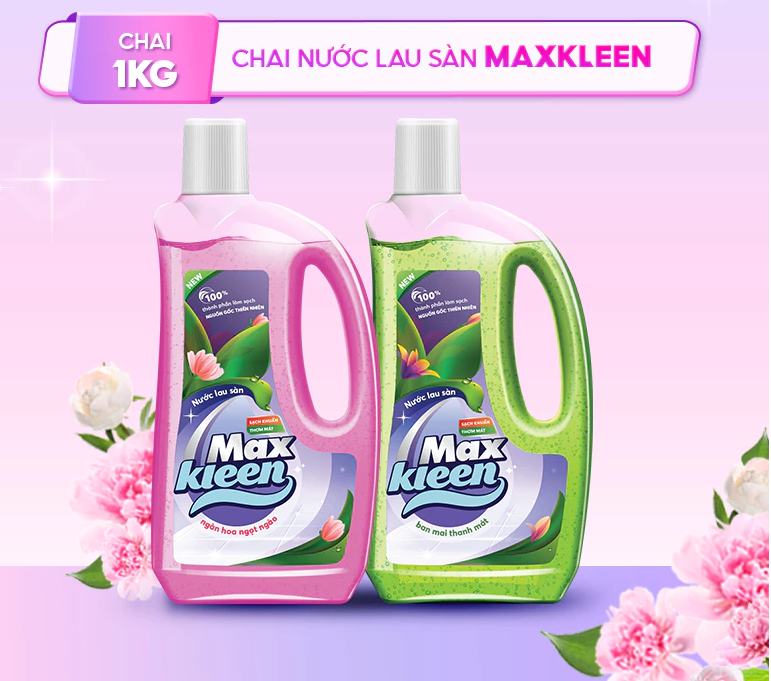  Nước Lau Sàn MaxKleen Chai 1Kg 