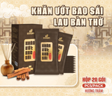  Khăn giấy ướt bao sái lau bàn thờ EcoWipes hộp 20 gói hương trầm 