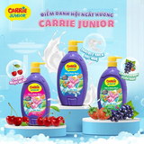  Sữa Tắm Gội cho bé Carrie Junior hương trái cây thiên nhiên 700g 