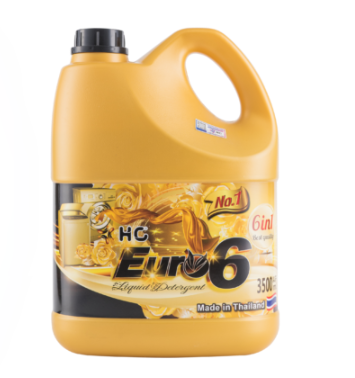  Nước Giặt Xả HC EURO 6IN1 3.5L Chuẩn Hàng Nội Địa Thái Lan Kháng Khuẩn Chống Ẩm Mốc 