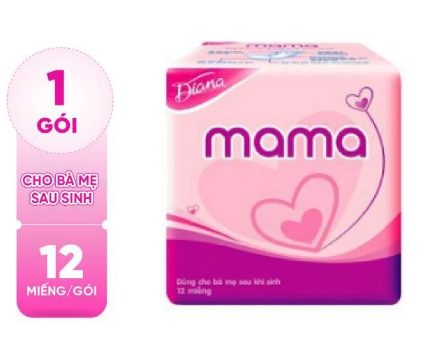  Băng vệ sinh Diana Mama 12 miếng/gói 