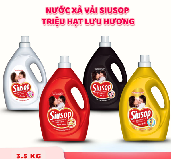  Nước Xả Vải Triệu Hạt Lưu Hương Siusop Lưu Hương Sâu Qua Từng Sợi Vải Bình 3.5 KG 