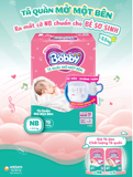 Tã quần mở một bên Bobby dành cho bé sơ sinh size NB70+6/NB-S74/S80/ S-M62 