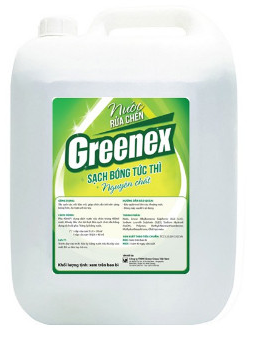  Nước rửa chén Greenex Nguyên Chất Không Hương can 18L 