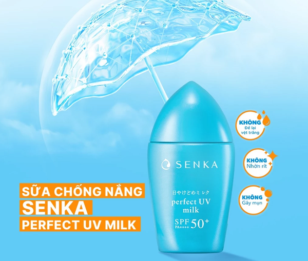  Kem chống nắng dạng sữa Senka Perfect UV Milk 40 ml 