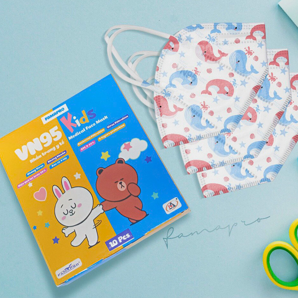  Khẩu trang trẻ em VN95 Famapro 3 lớp 