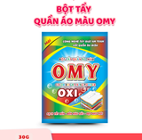  Bột Tẩy Quần Áo Màu OMY Giữ Màu Áo Và Tẩy An Toàn Gói 30Gx12 