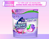  Túi Viên Giặt Xả MaxKleen Hương Nước Hoa Huyền Diệu (34 Viên) 