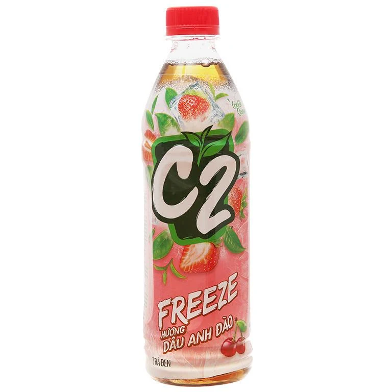  Trà đen C2 Free Dâu anh đào 455ml 